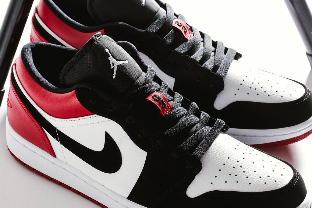 Air Jordan 1 Low White Black Gym Red Available Now Feature