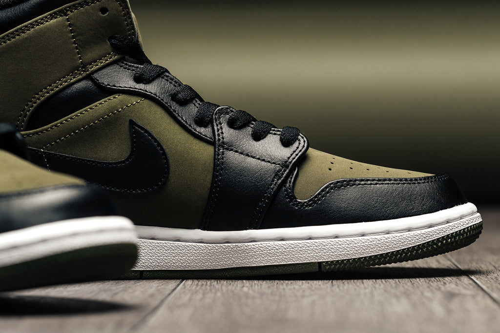 jordan 1 olive canvas mid