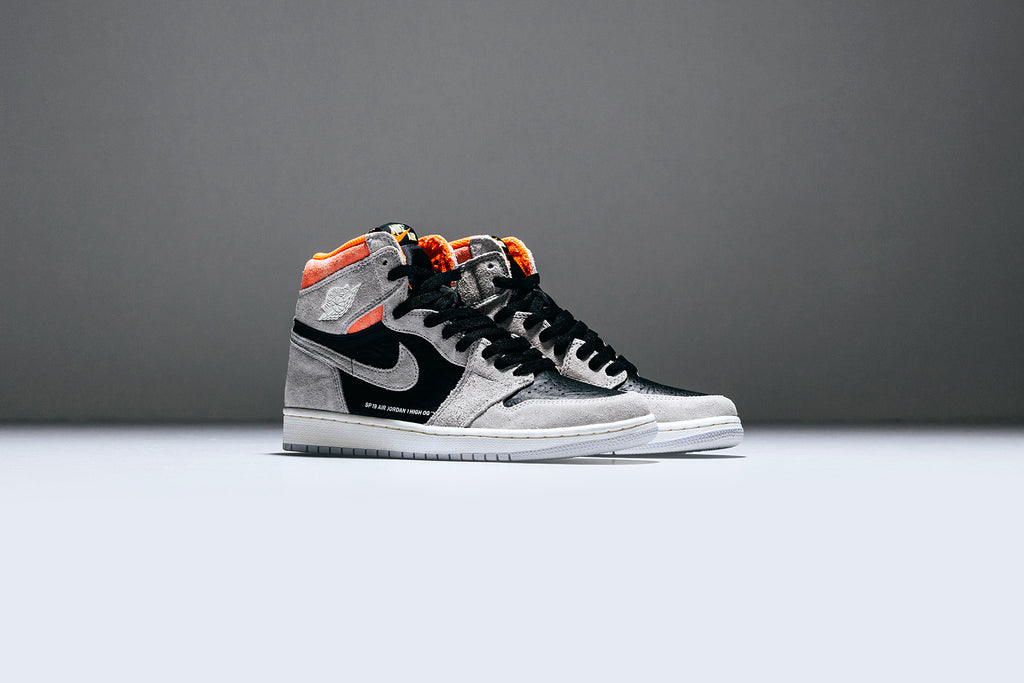 air jordan 1 retro high og grey black crimson & white