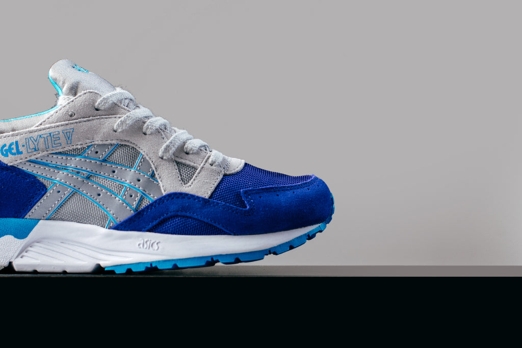 asics gel lyte v dark blue light grey