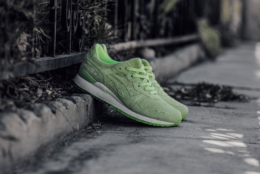 asics gel lyte iii grey green