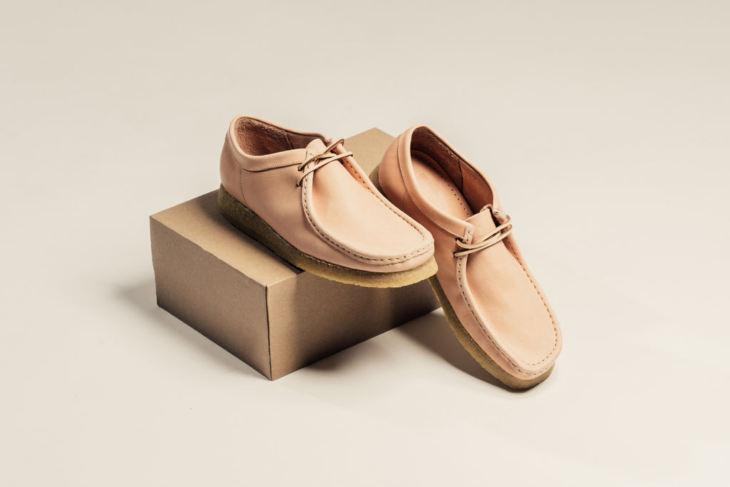 clarks natural tan leather