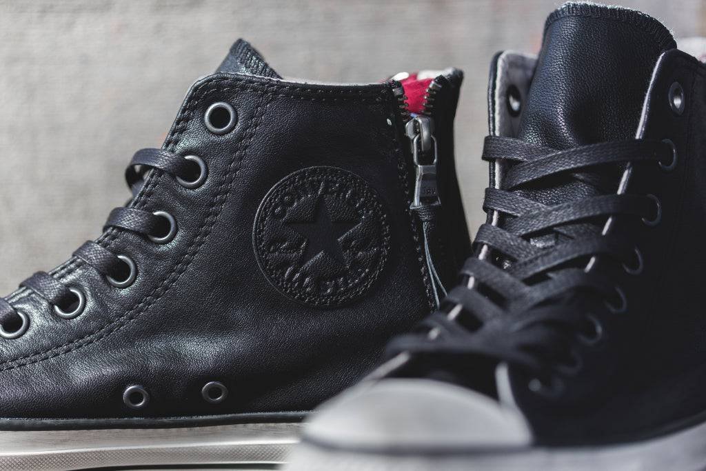 Converse John Varvatos Chuck Taylor Double Heel Zip Hi In Black Availa –  Feature