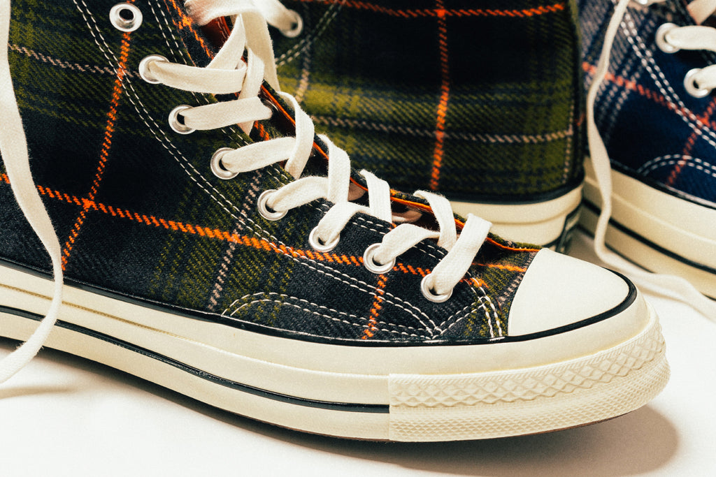 converse chuck 70 plaid high top sneaker