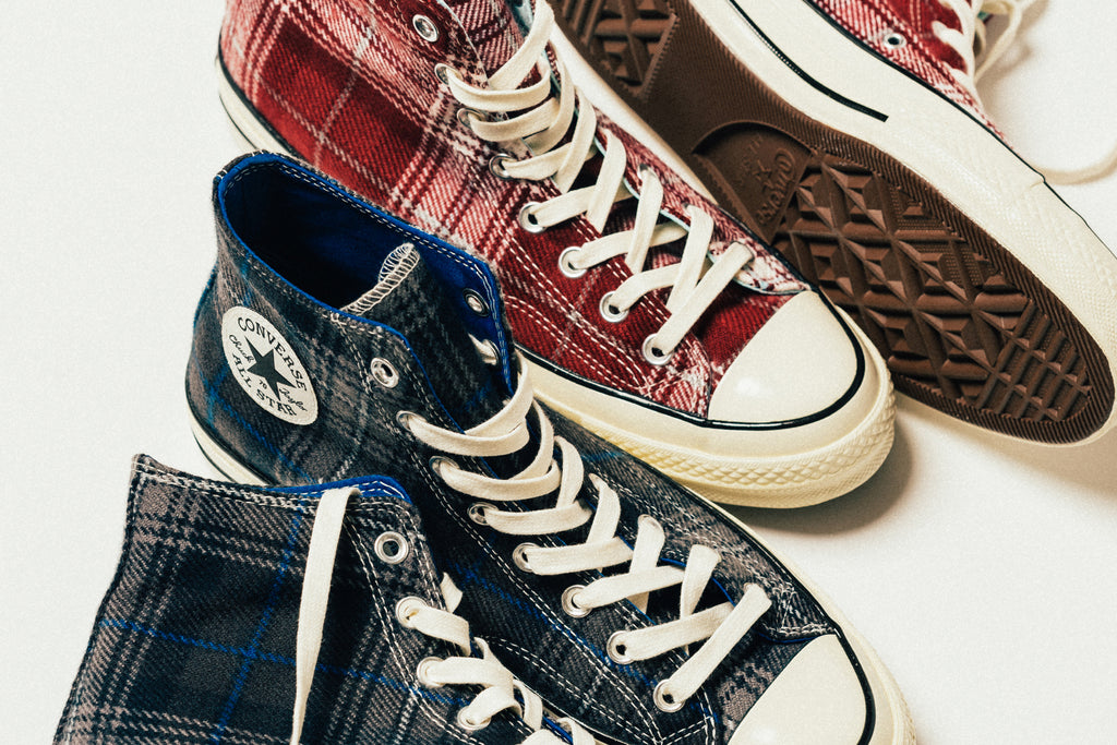 converse elevated plaid