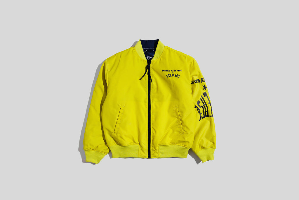 converse puffer jacket in yellow