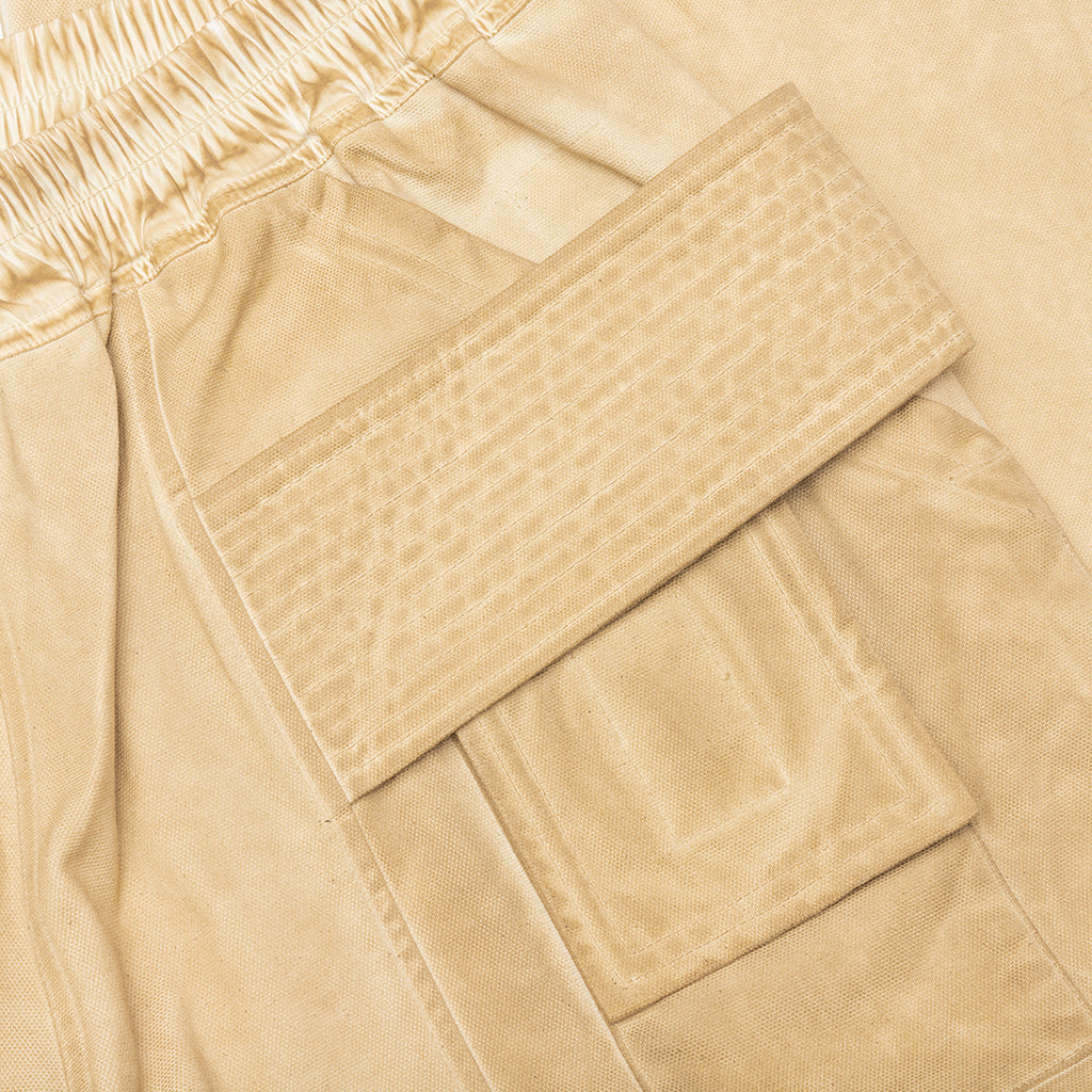 Creatch Wide Cargo Drawstring Pants - Pearl/Milk