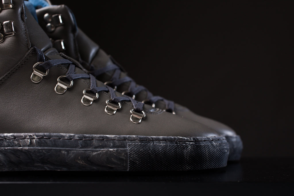 Filling Pieces Mountain Boot in Leather Grey Marbleized Available Now ...