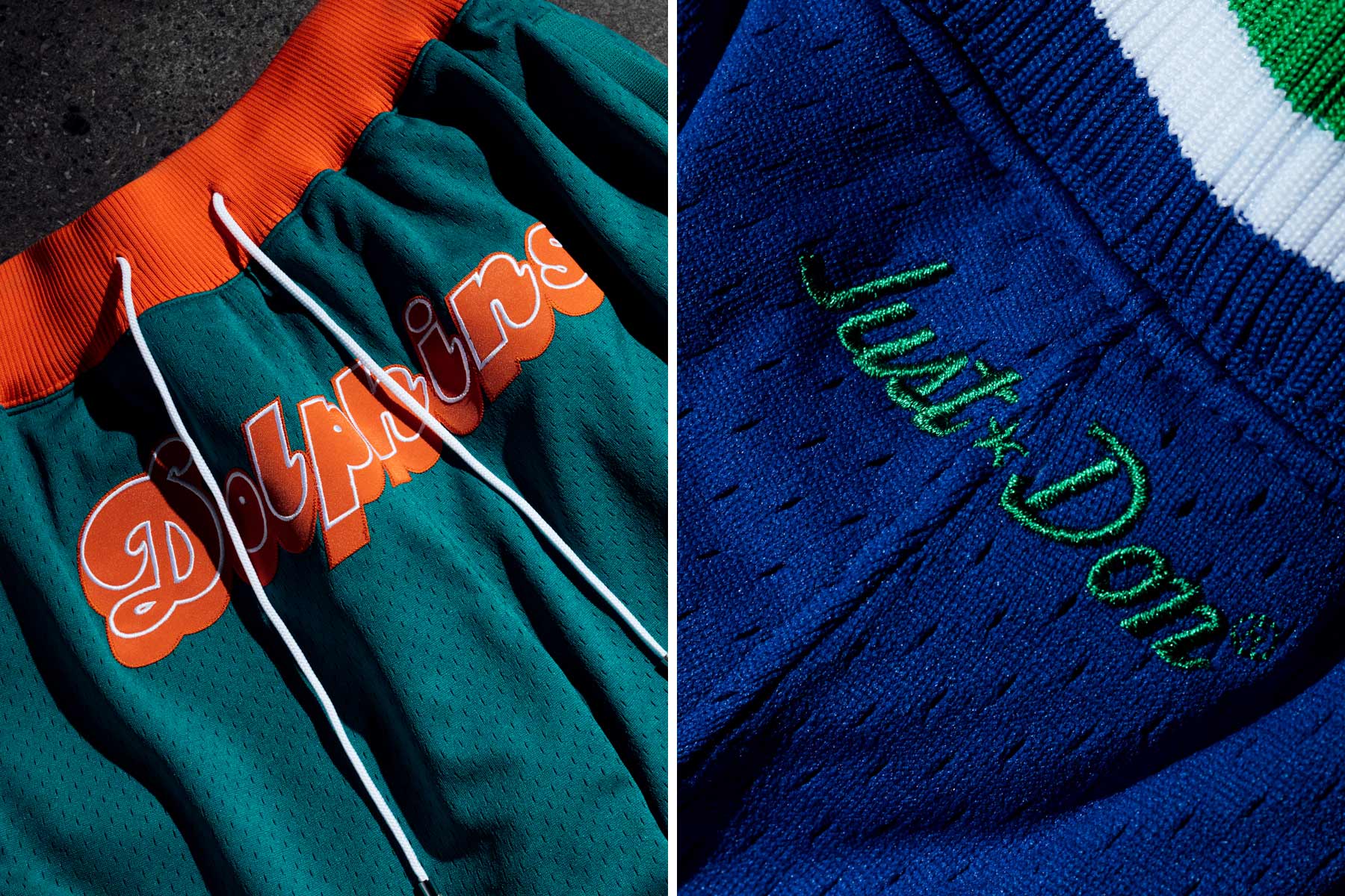 Just Don Throwbacks Short Miami Dolphins - Shop Mitchell & Ness