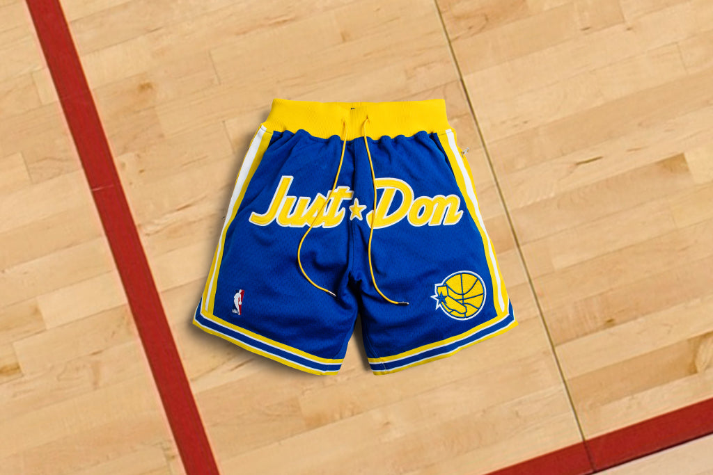 Golden State Warriors Blue JUST DON Shorts