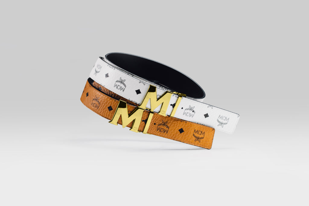 MCM Visetos Round Reversible M Belt, $295
