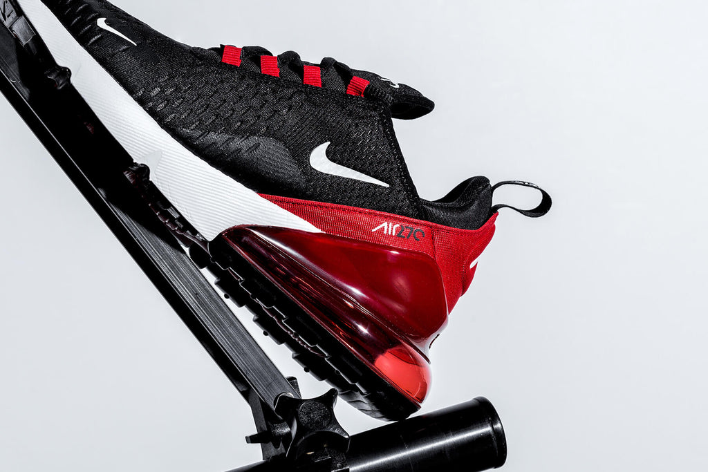 air max 270 black university red