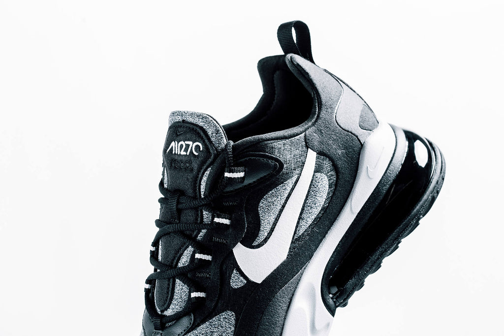 Nike Air Max 270 React Black Vast Grey Off Noir Coming Soon Feature