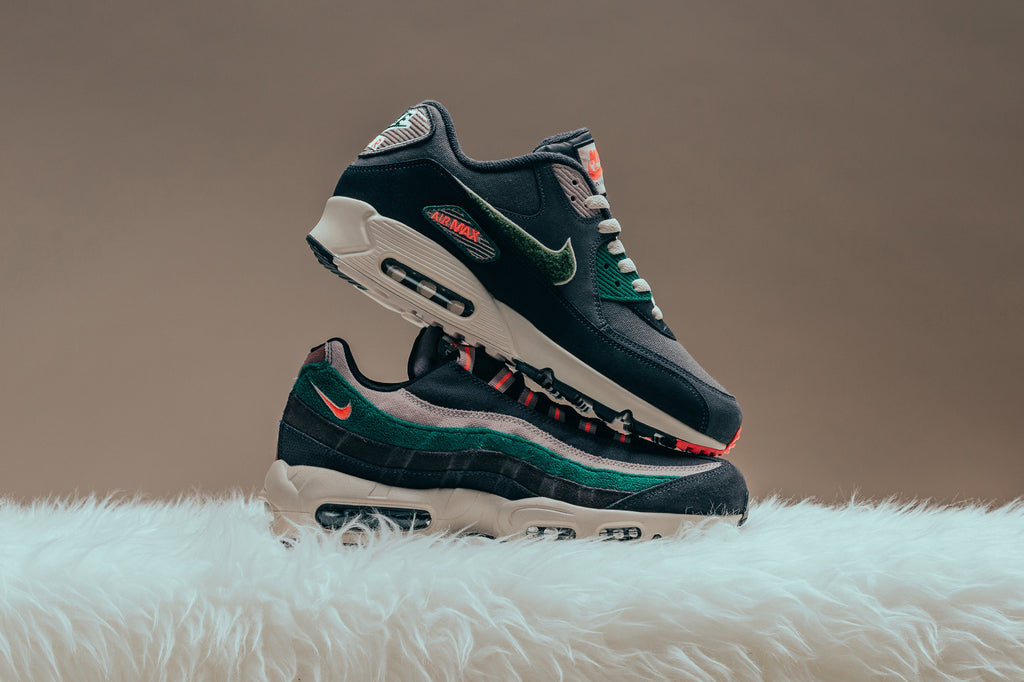 air max 95 grey rainforest bright mango