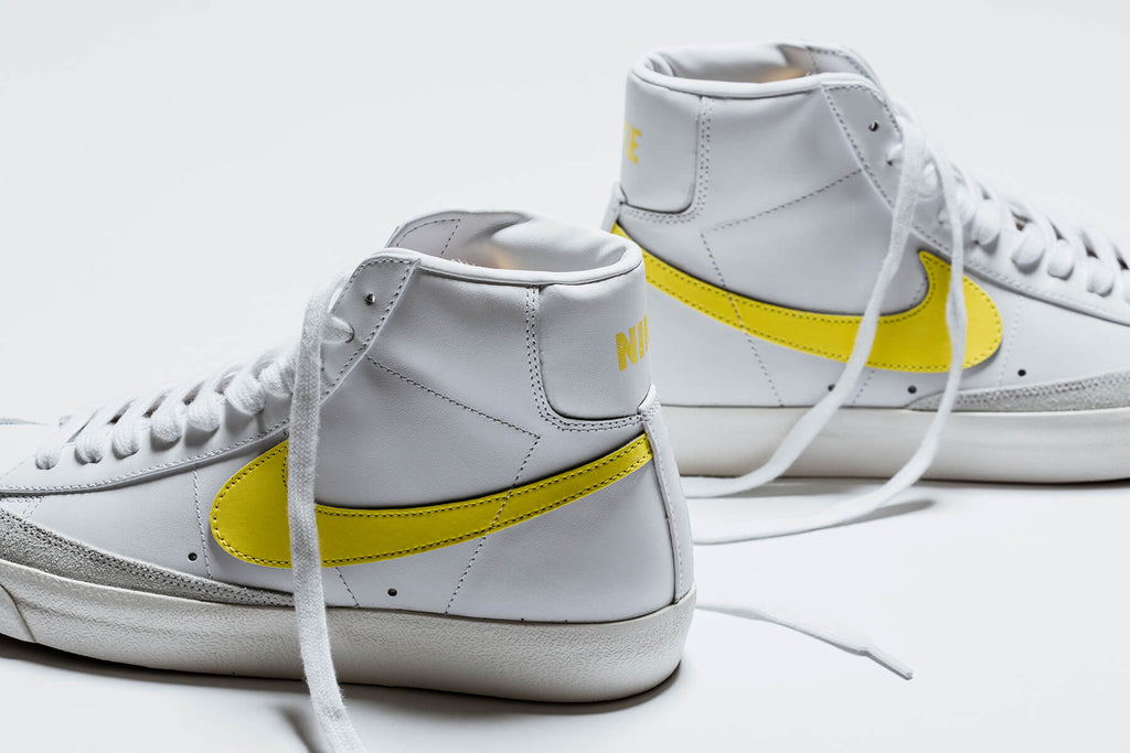 nike blazer mid 77 white yellow