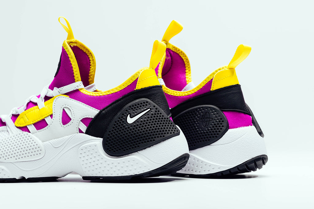 blue yellow and pink huaraches