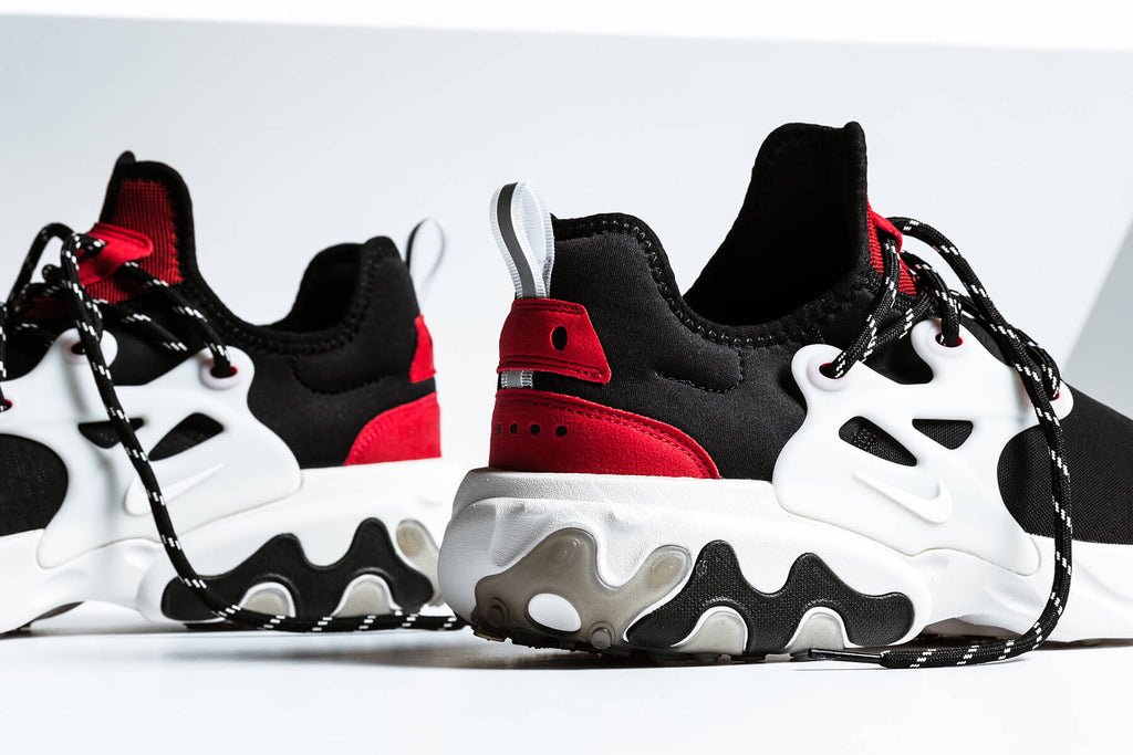 nike react presto black phantom university red