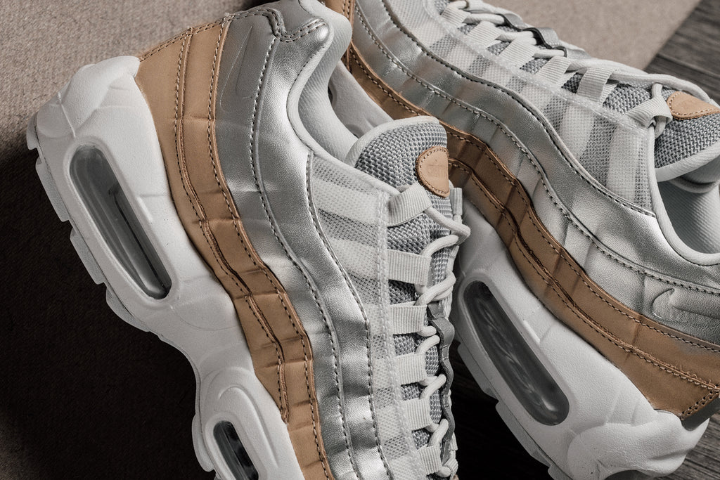 gold and silver air max 95