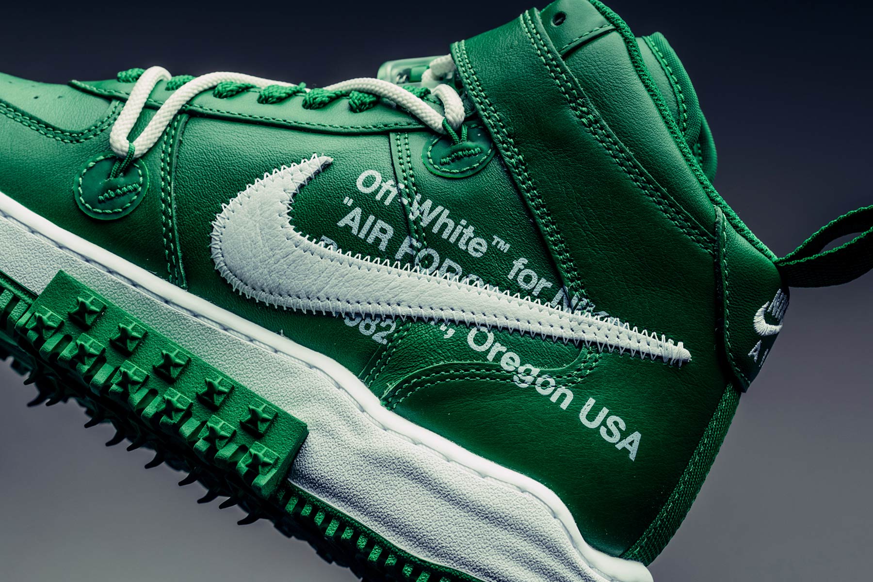 Off-White x Nike Air Force 1 Mid Pine Green Gets A Release Date