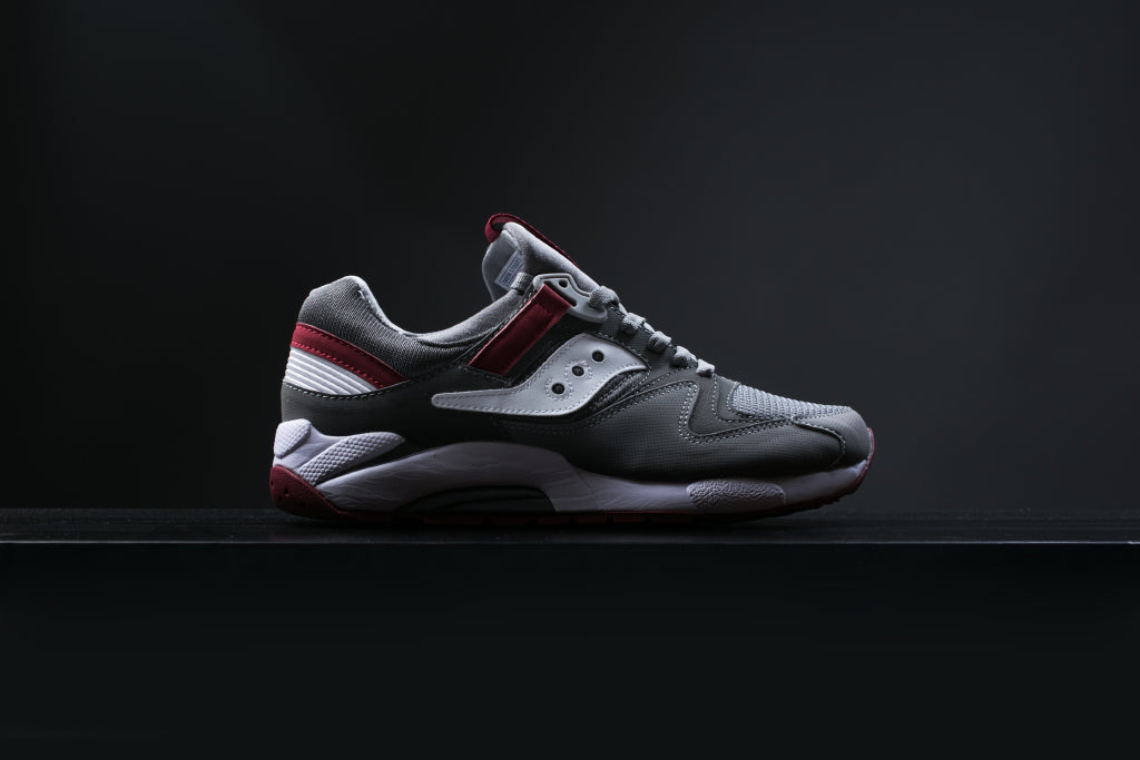 saucony grid 9000 leather and mesh sneakers