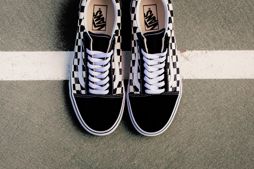 low top vans checkerboard