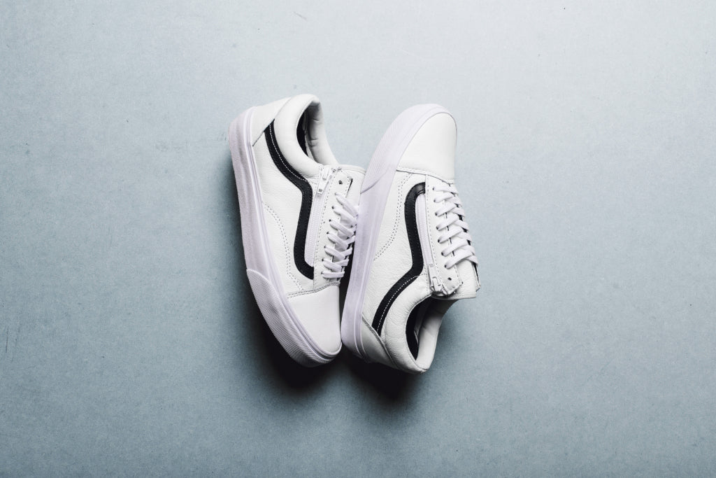 vans premium leather old skool zip