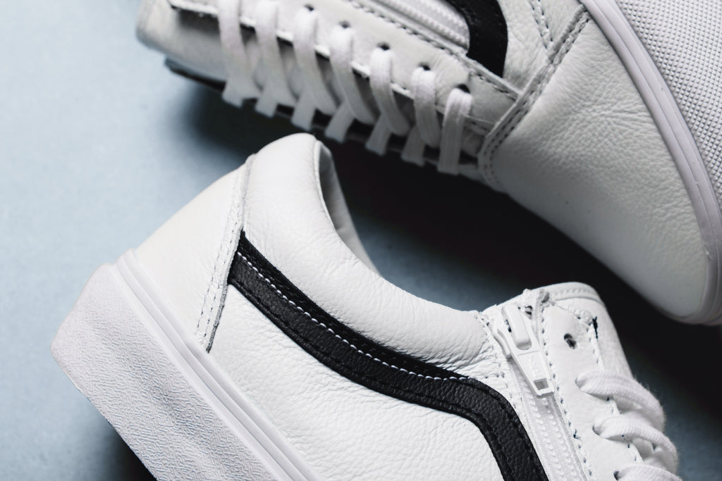 premium leather old skool zip