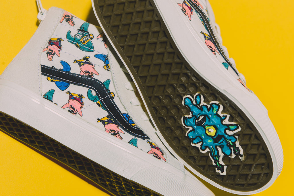 spongebob vans high tops