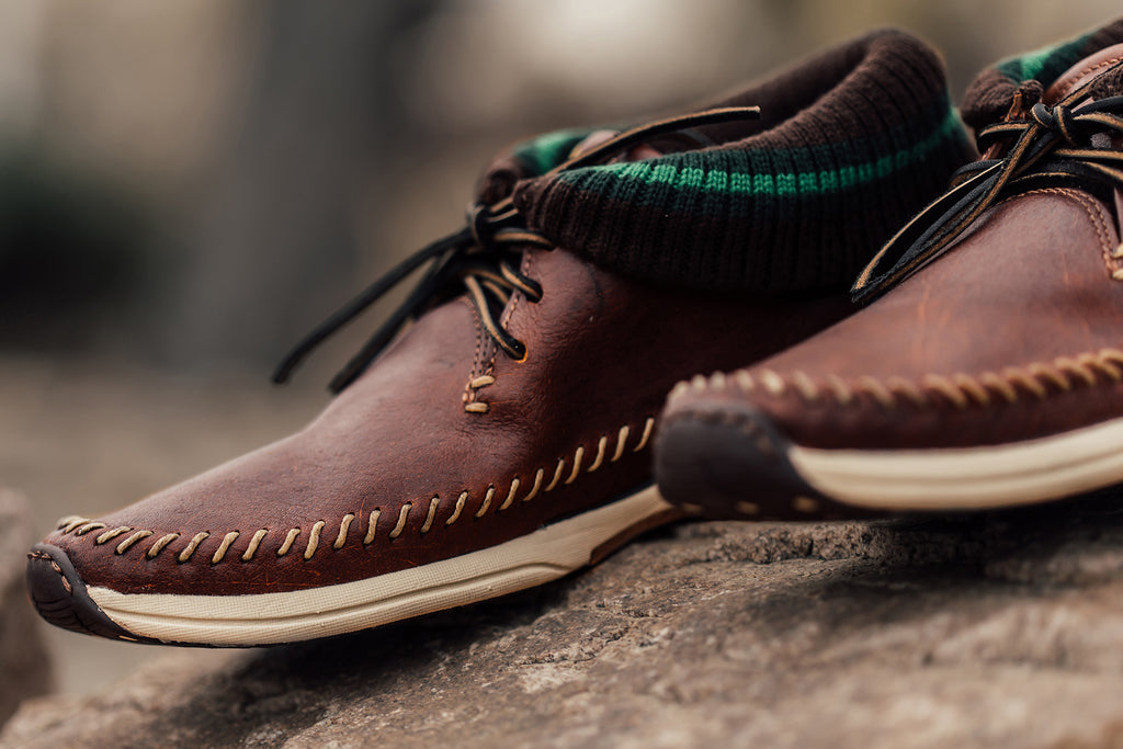 Visvim Leather Maliseet Folk in Brown Available Now – Feature