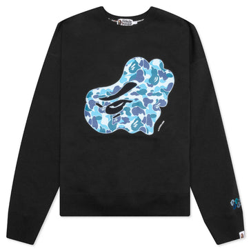 BAPE Double Knit Bape Sta Relaxed Fit Crewneck Black