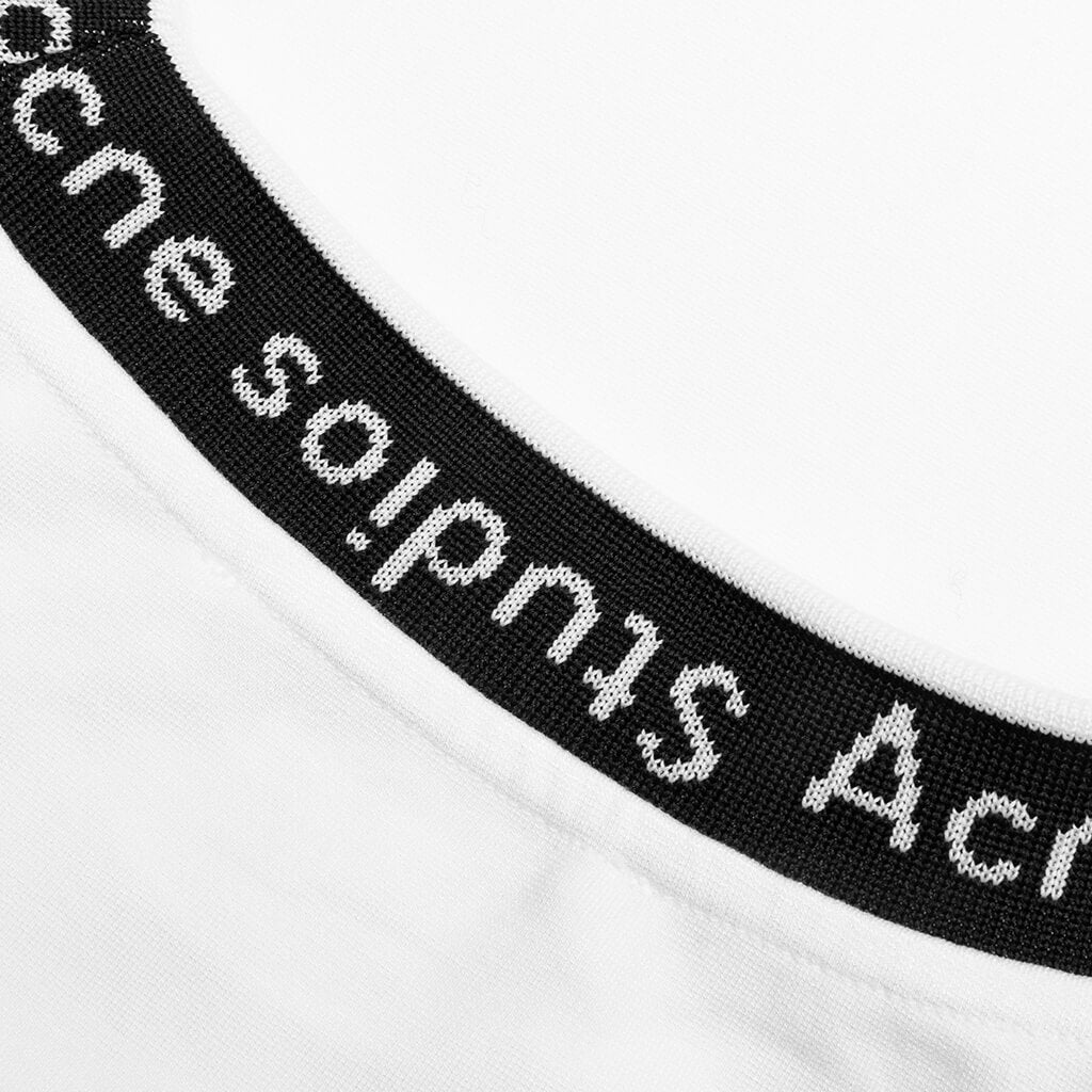 Acne Studios Logo Rib T-Shirt - Optic White – Feature