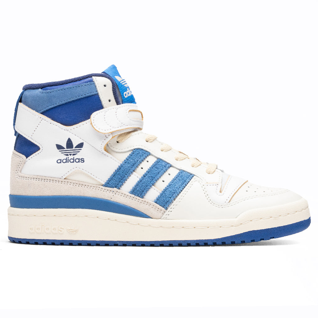 Adidas Originals Forum 84 High Blue Thread - Off-White/Bright Blue ...