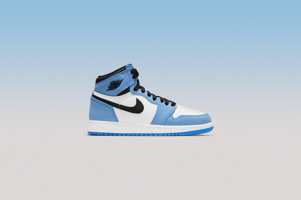 Air Jordan 1 Retro High Og Gs University Blue White Black Feature