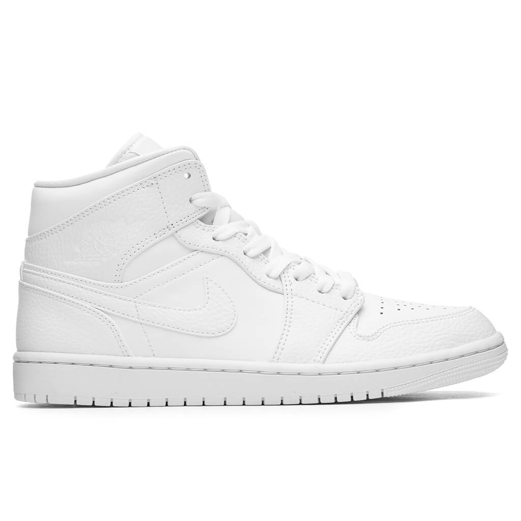 Air Jordan 1 Mid - White/White – Feature