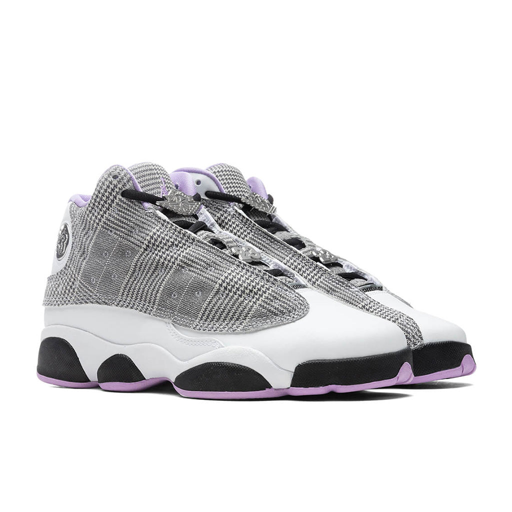 Air Jordan 13 Retro (GS) - Noir/Lilas/Blanc/Argent métallique - Feature