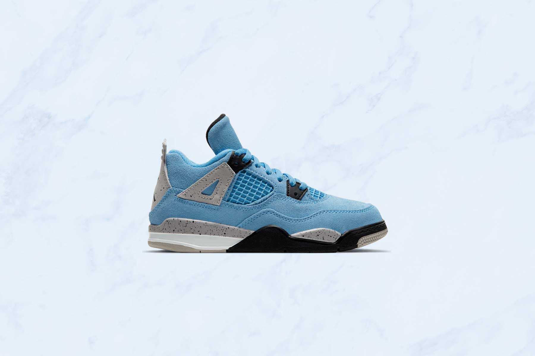 Air Jordan 4 Retro Ps University Blue Tech Grey Feature