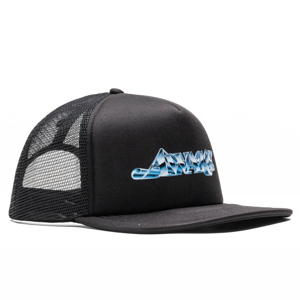 Awake Chrome Trucker Hat - Black – Feature