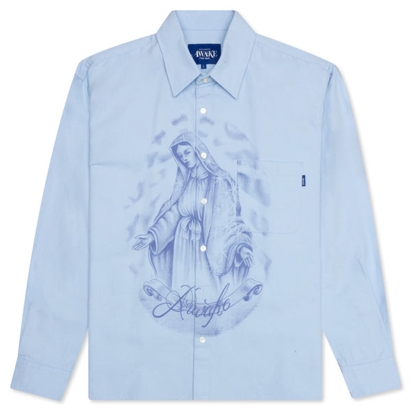 Awake NY Santa Maria Oxford Shirt - Blue