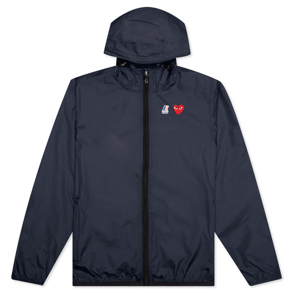 Comme Des Garcons PLAY x K-Way Le Vrai Zip Jacket - Navy