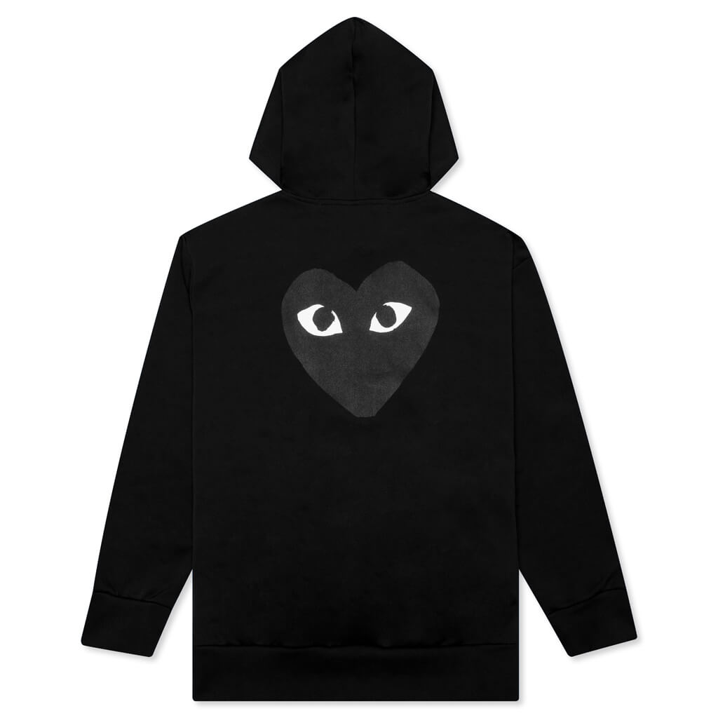 Comme des Garcons PLAY Big Black Heart Hooded Sweatshirt - Black – Feature