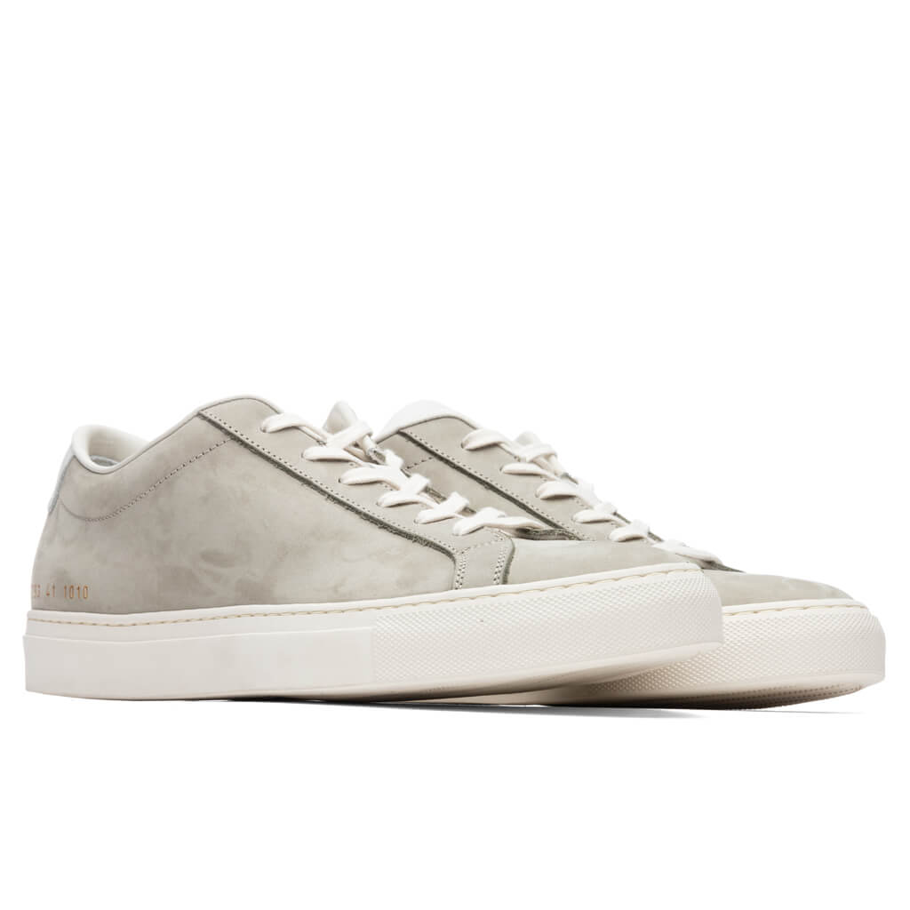 Common Projects Achilles Low in Nubuck - Olive – Feature