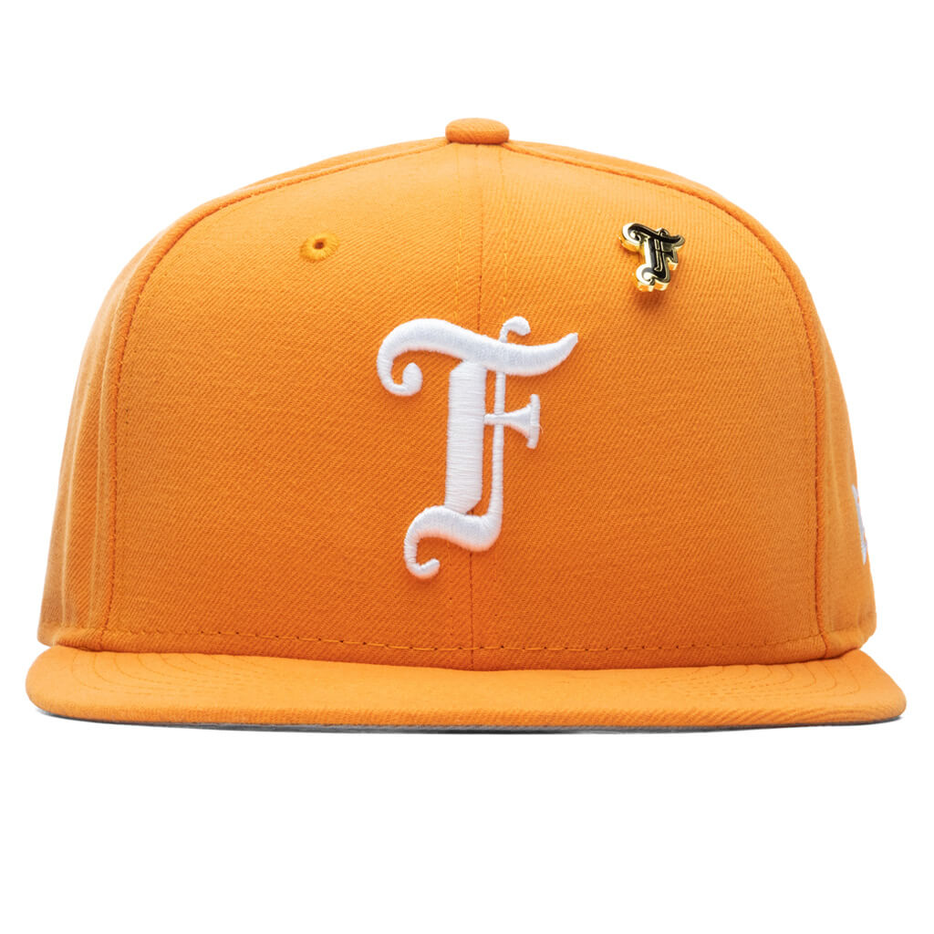 Feature X New Era Old English F Snapback Hat W Pin Regular Gold