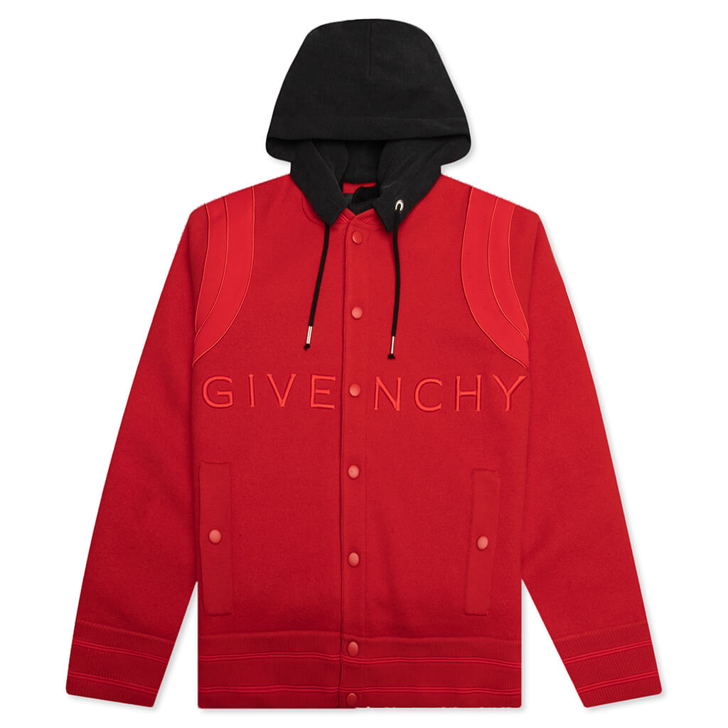 Givenchy Embroidered Varsity Jacket - Red – Feature