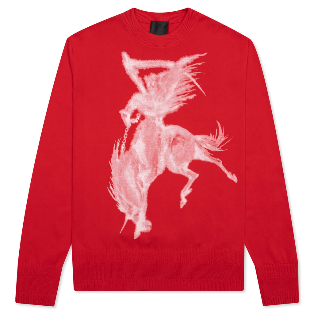 Givenchy Reaper Printed Crewneck Sweater - Red – Feature