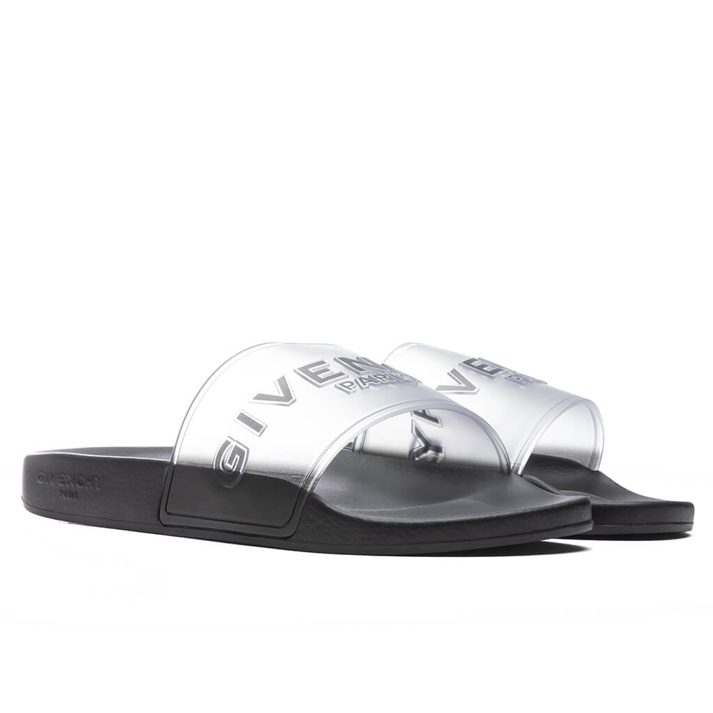 Givenchy Slide Flat Sandals - White/Black – Feature