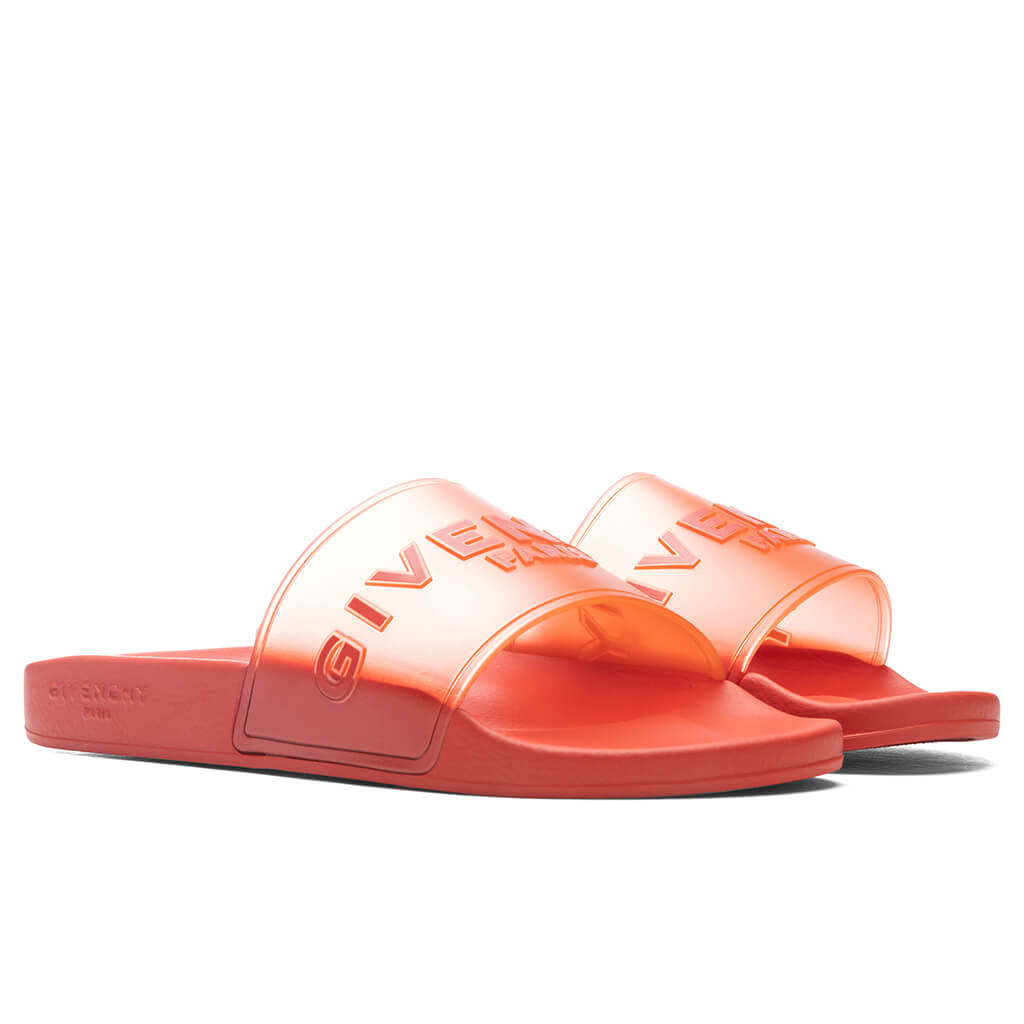 Givenchy Slide Flat Sandals - Dark Orange – Feature