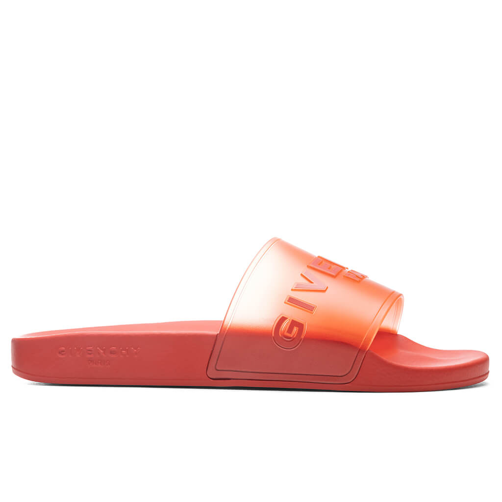 Givenchy Slide Flat Sandals - Dark Orange – Feature