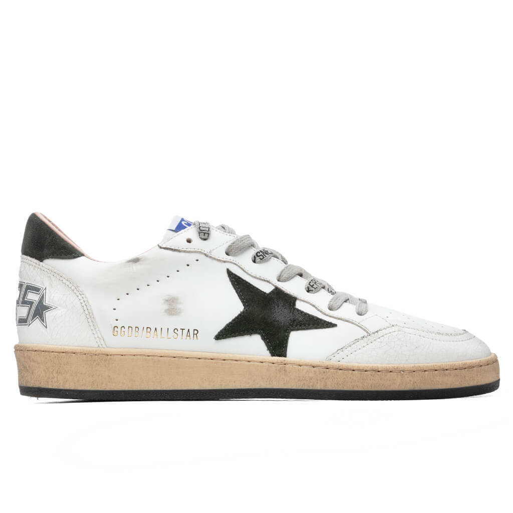 Golden Goose Ballstar - White/Military Green – Feature