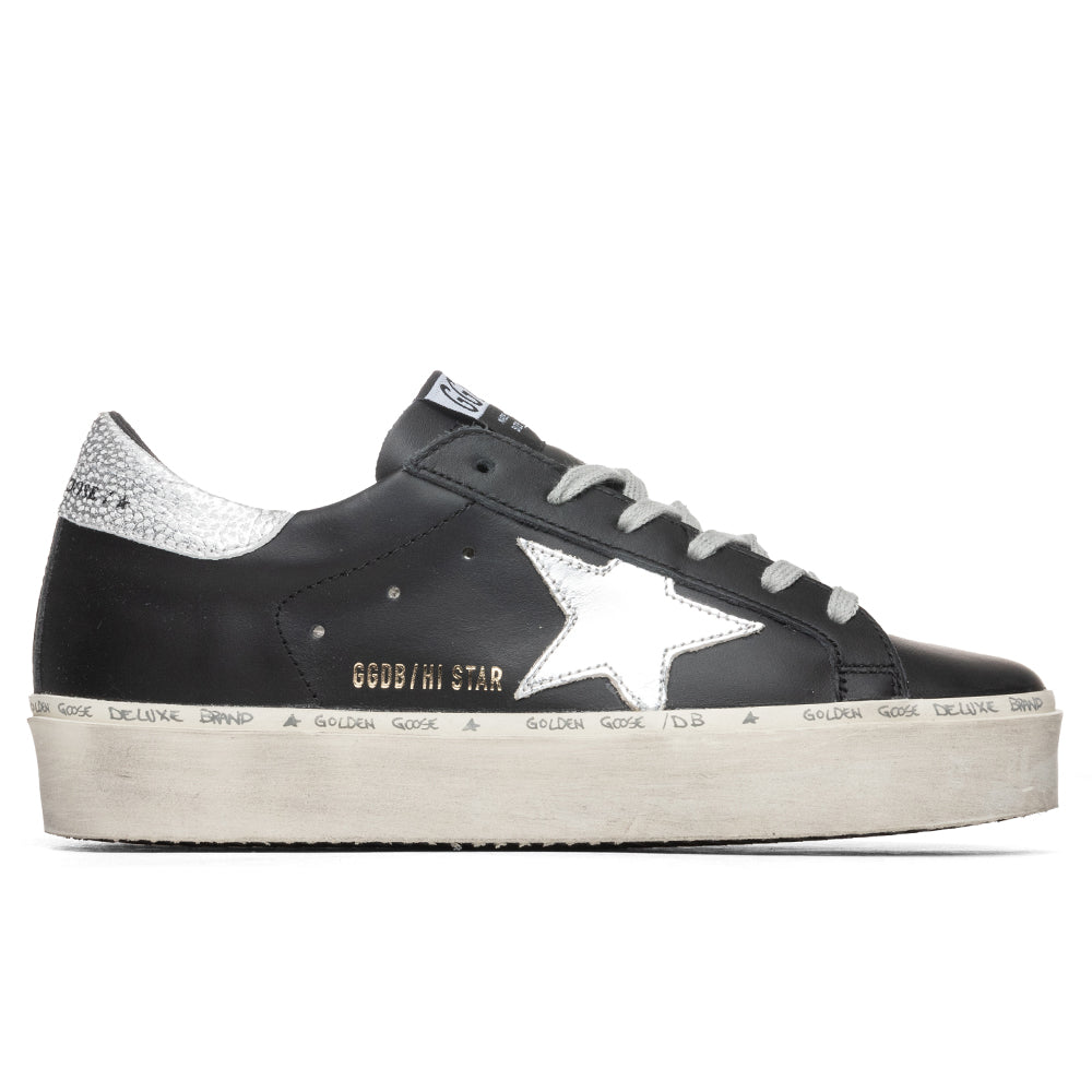 Golden Goose Women's Hi Star - Black/Silver – Feature