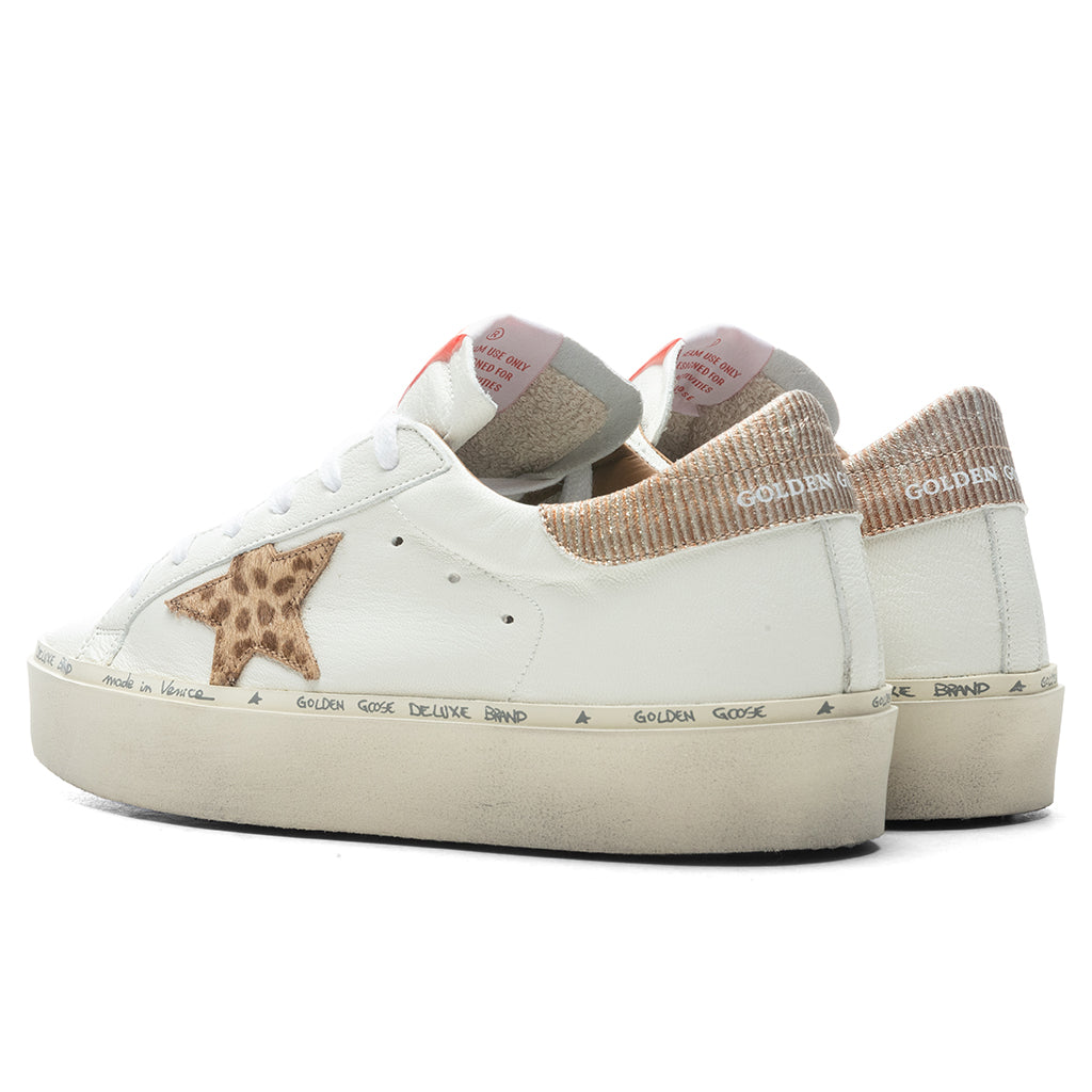 Golden Goose Women's Hi-Star - White/Cream Light Brown Giraffe – Feature